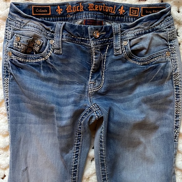 Rock Revival Celinda Easy Ankle Skinny Mid-Rise Jean 28 - Picture 5 of 13